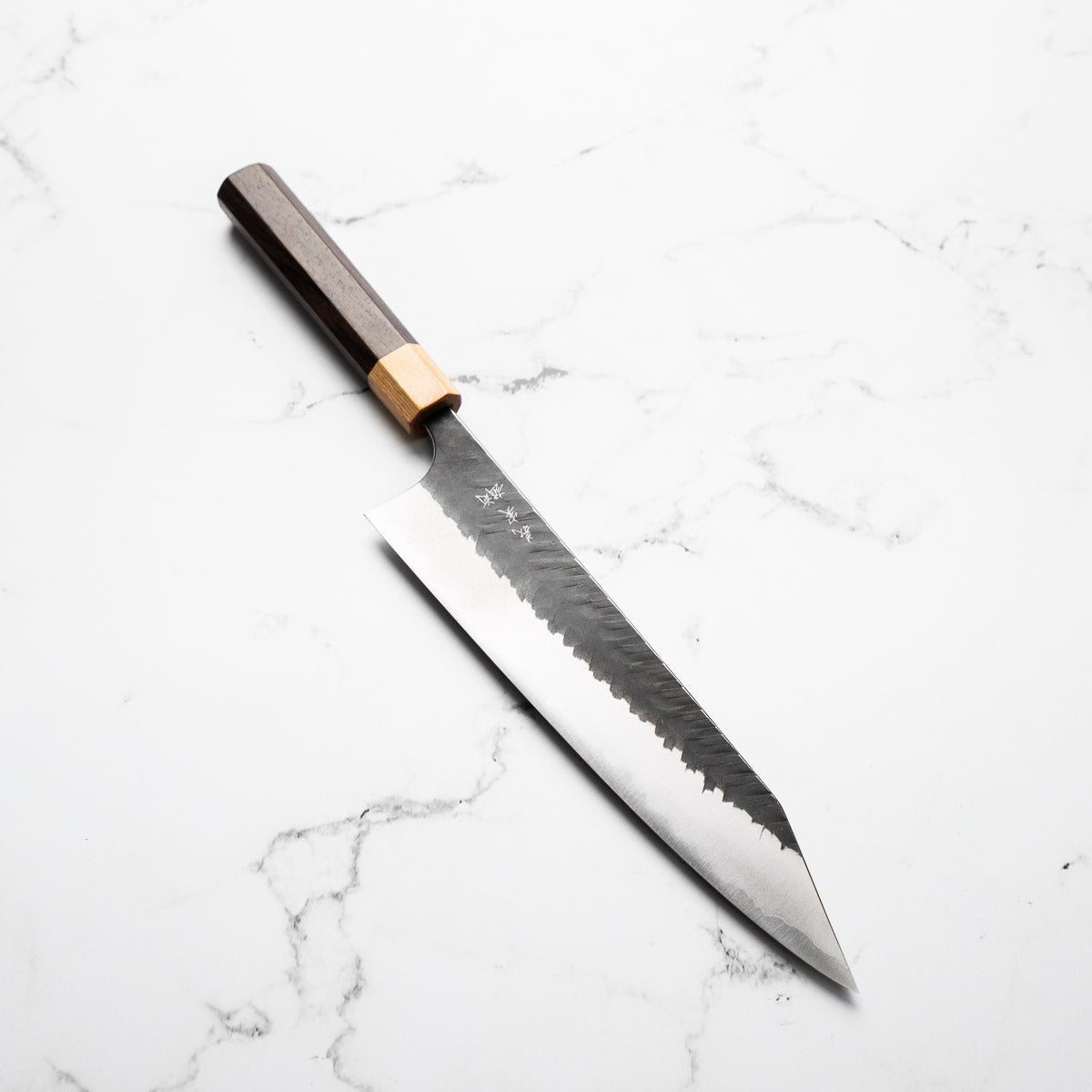 Yoshimi Kato Blue Super Kurouchi V-Tsuchime Kiritsuke 240mm