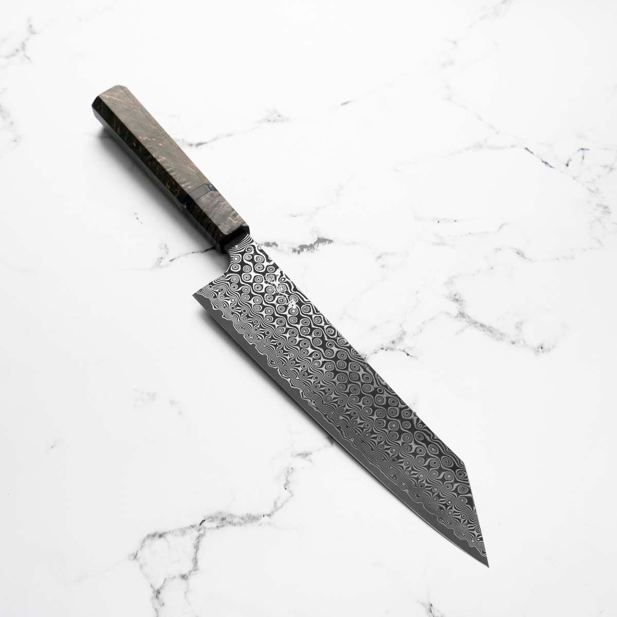 Nigara Hamono SG2 Raindrop Damascus Kiritsuke Gyuto 240mm