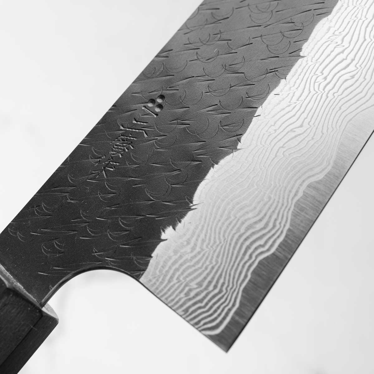 Nigara Hamono SGSTRIX Kurouchi Damascus Gyuto 240mm - Mono Ebony