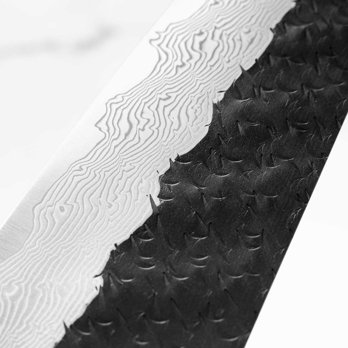 Nigara Hamono SGSTRIX Kurouchi Damascus Gyuto 210mm - Mono Ebony