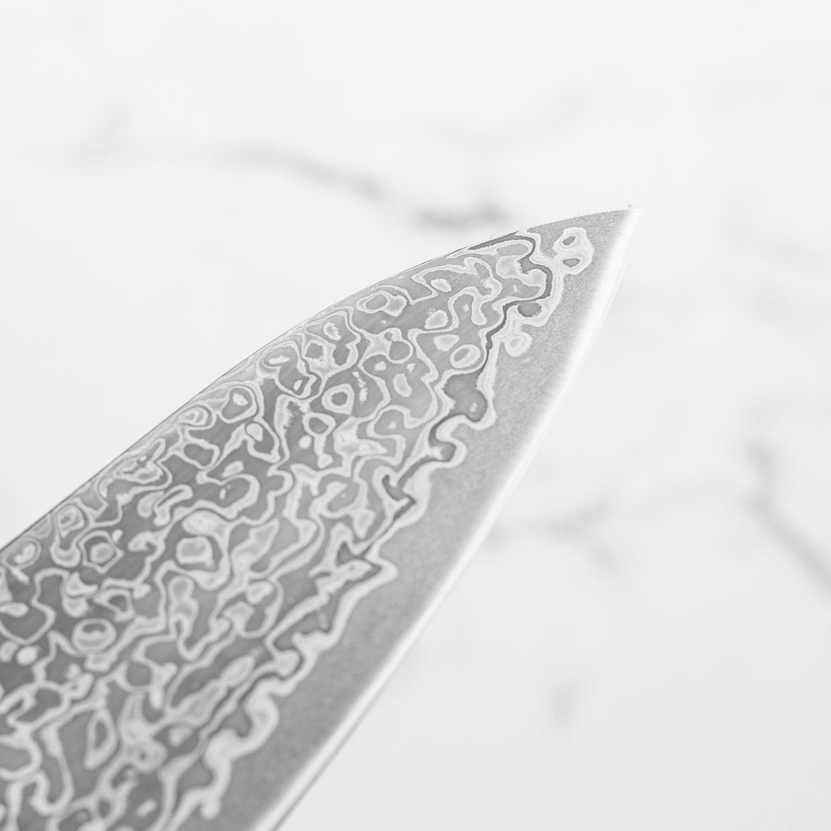 Hatsukokoro Hikari SLD Damascus Kurozome Gyuto 210mm - Bubinga