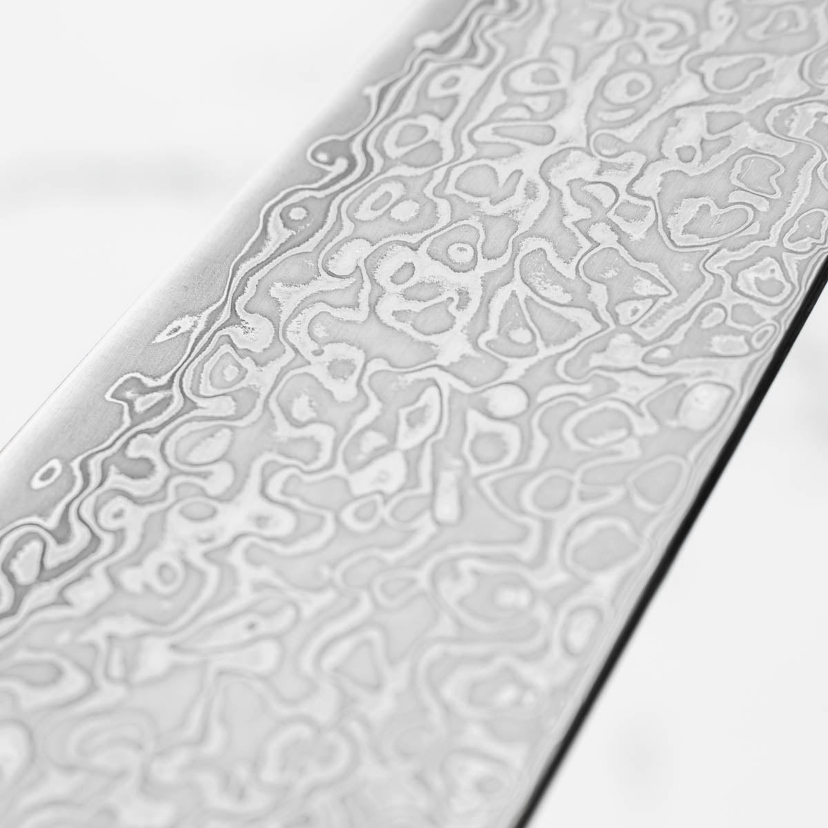 Hatsukokoro Hikari SLD Damascus Kurozome Kiritsuke 205mm - Ebony