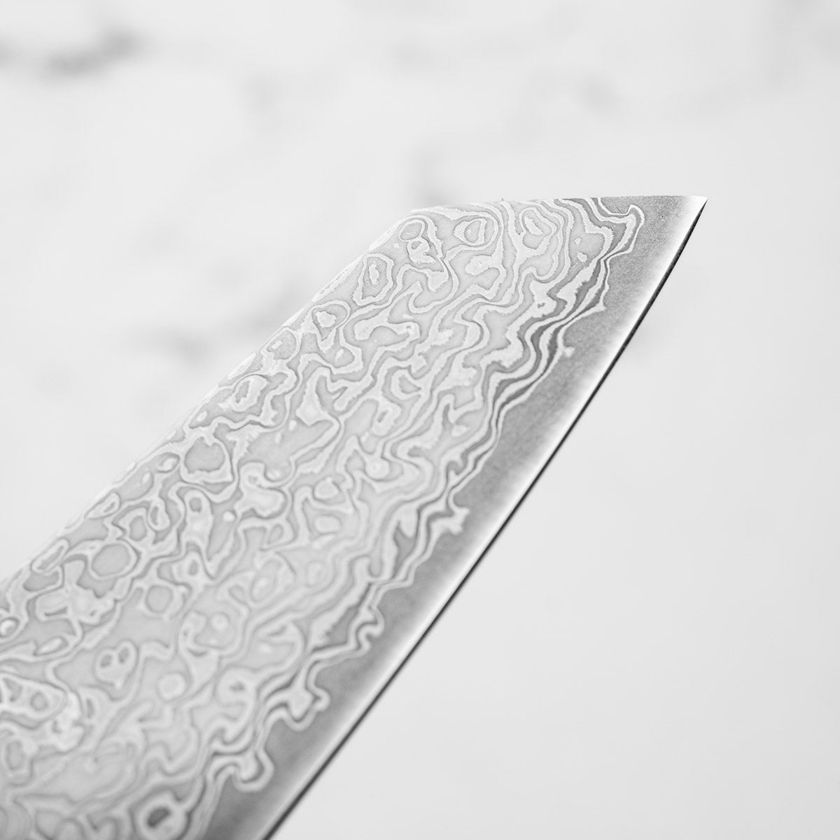 Hatsukokoro Hikari SLD Damascus Kurozome Kiritsuke 205mm - Ebony