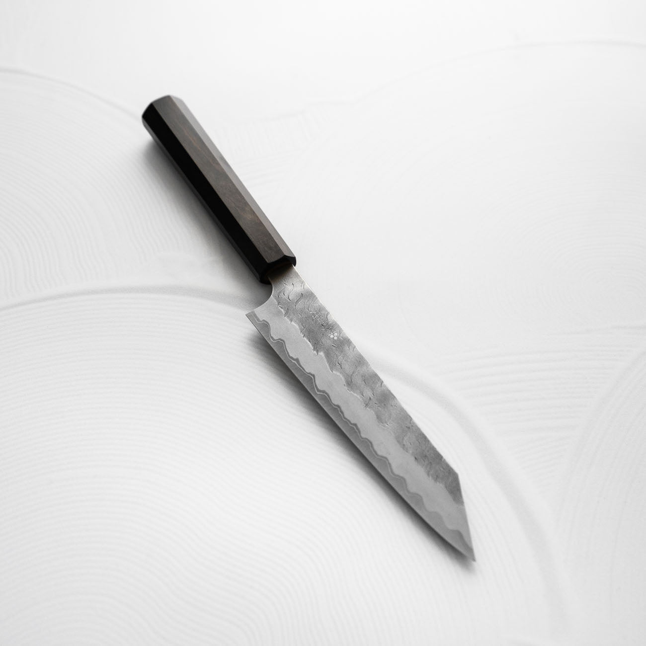 Nigara Hamono Blue Super Migaki Tsuchime Kiritsuke Petty 150mm - Ebony