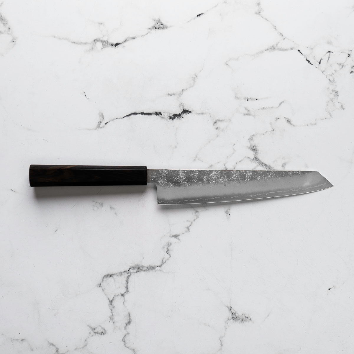 Hajimaru Ginsan Nashiji Kiritsuke Gyuto 205mm - Mono Ebony