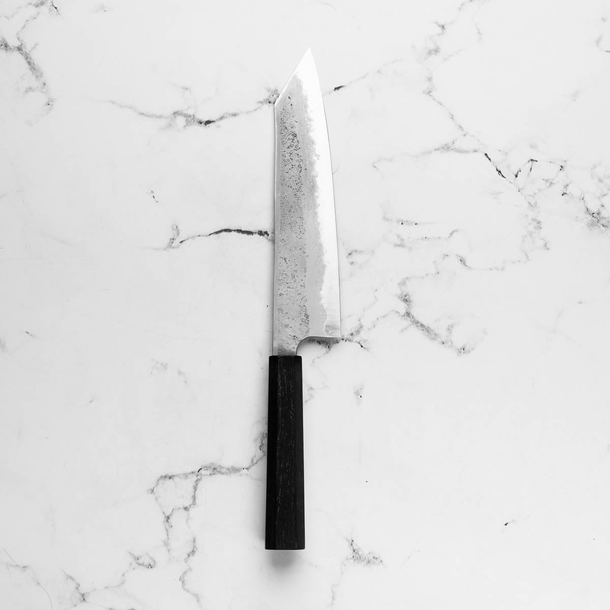 Hatsukokoro Ryusui (Unbranded) Blue 2 Damascus Kiritsuke Gyuto 240mm - Ebony