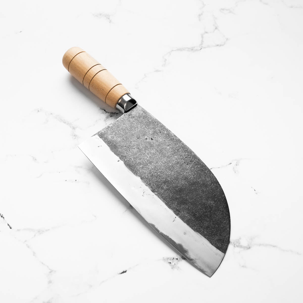 Hatsukokoro Sentan Blue 2 Kurouchi Tall Santoku 190mm