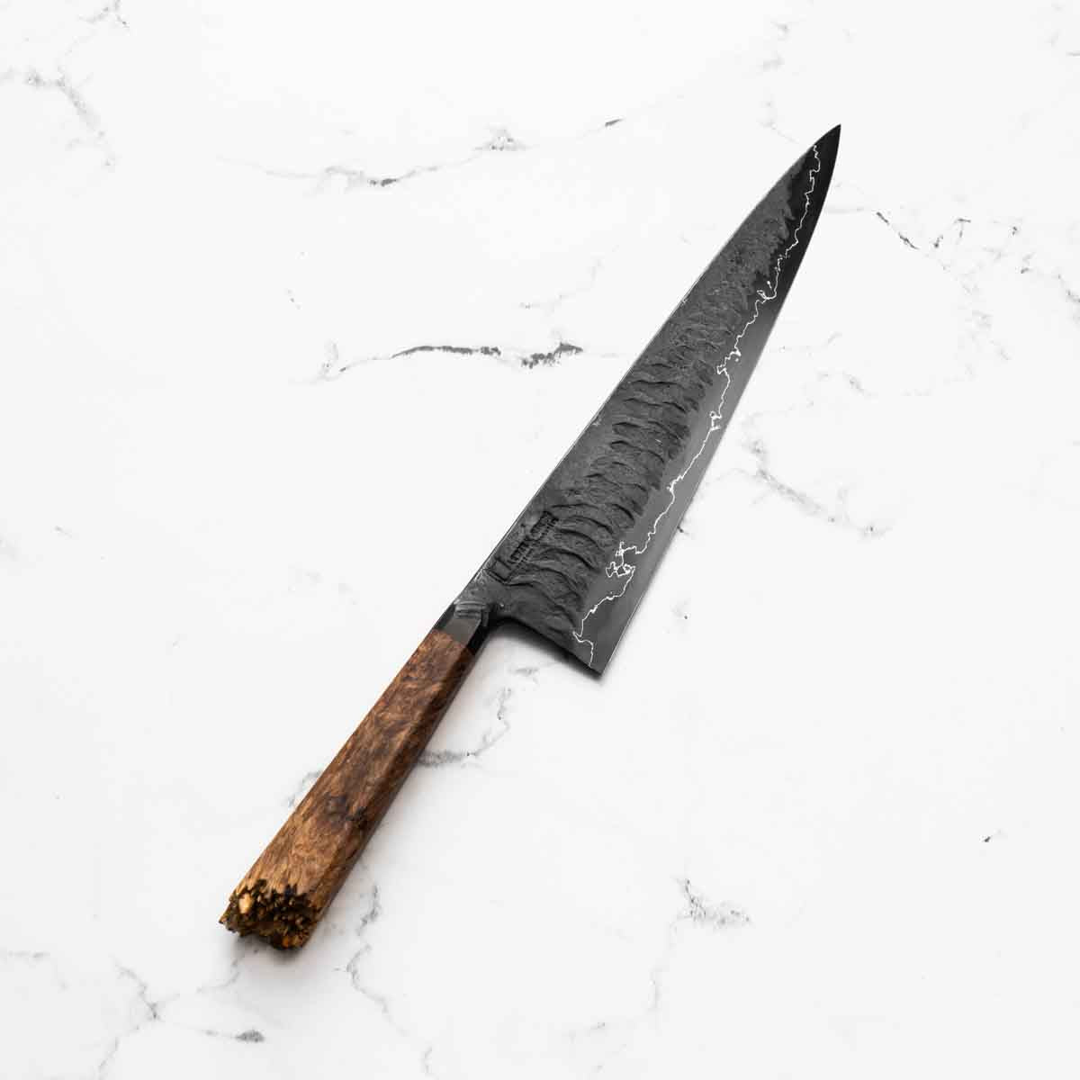 Leszek Sikon Hammer S Grind Gyuto 240 - Live End Maple