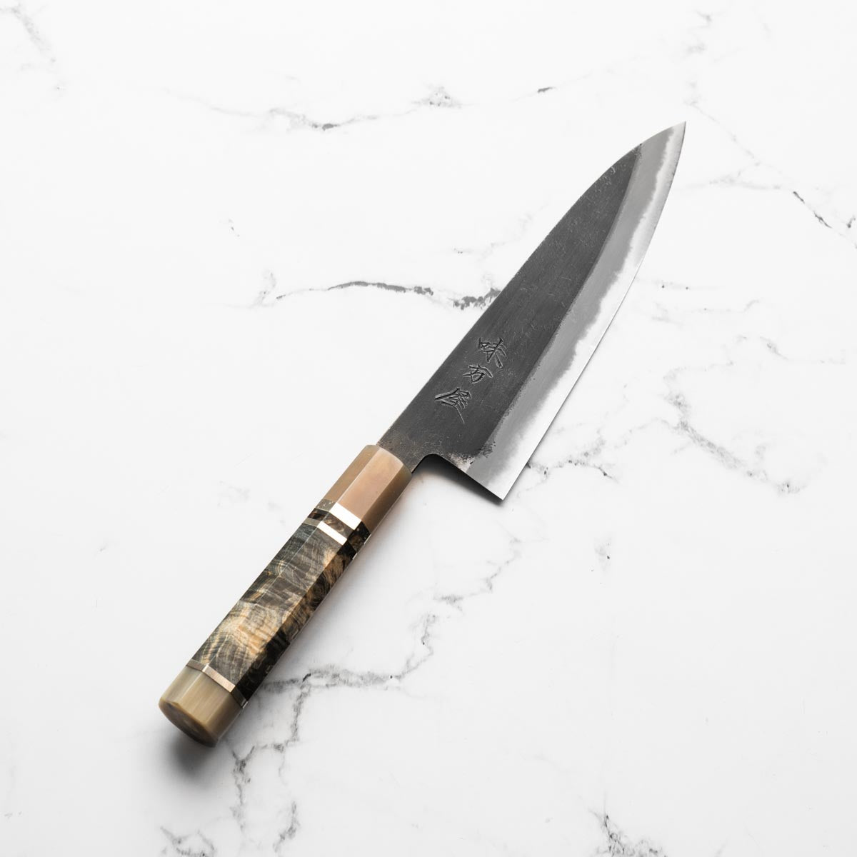 Mutsumi Hinoura Ajikataya White 2 Gyuto 210mm - Maple & Double Blonde