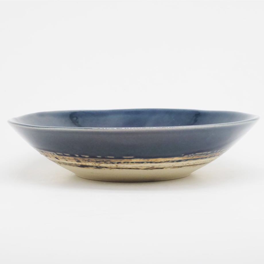 Bread & Rice Glossy Glaze Large Bowl - Indigo