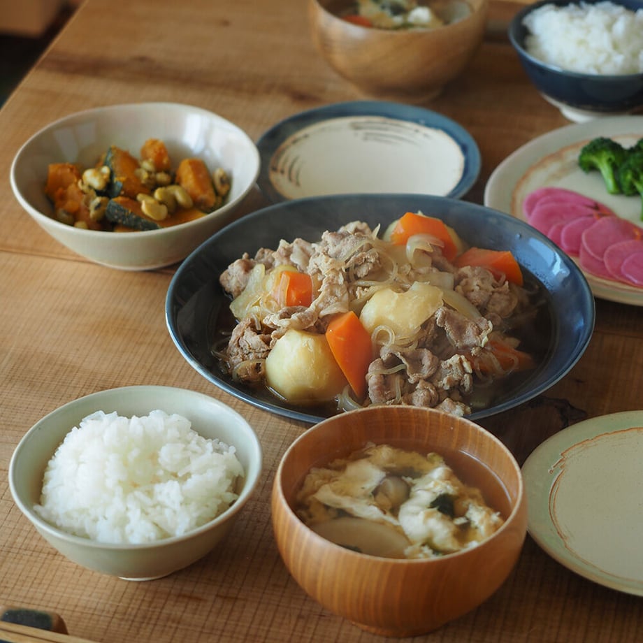 Bread & Rice Glossy Glaze Medium Bowl - Indigo