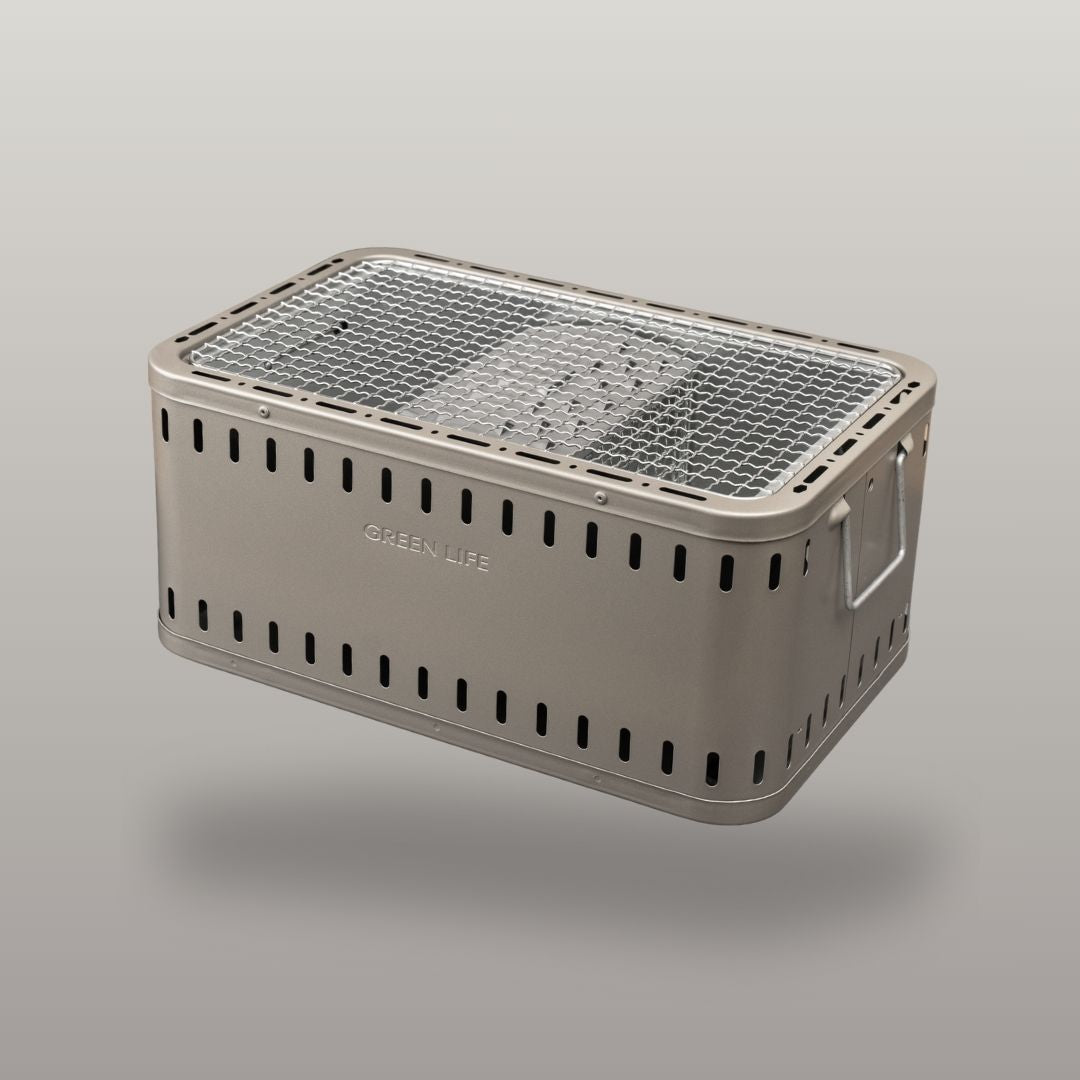 Green Life Tabletop BBQ Grill Double Walled - Light Grey