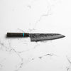Hatsukokoro SLD Kurouchi Damascus Gyuto 240mm - Maple Turquoise