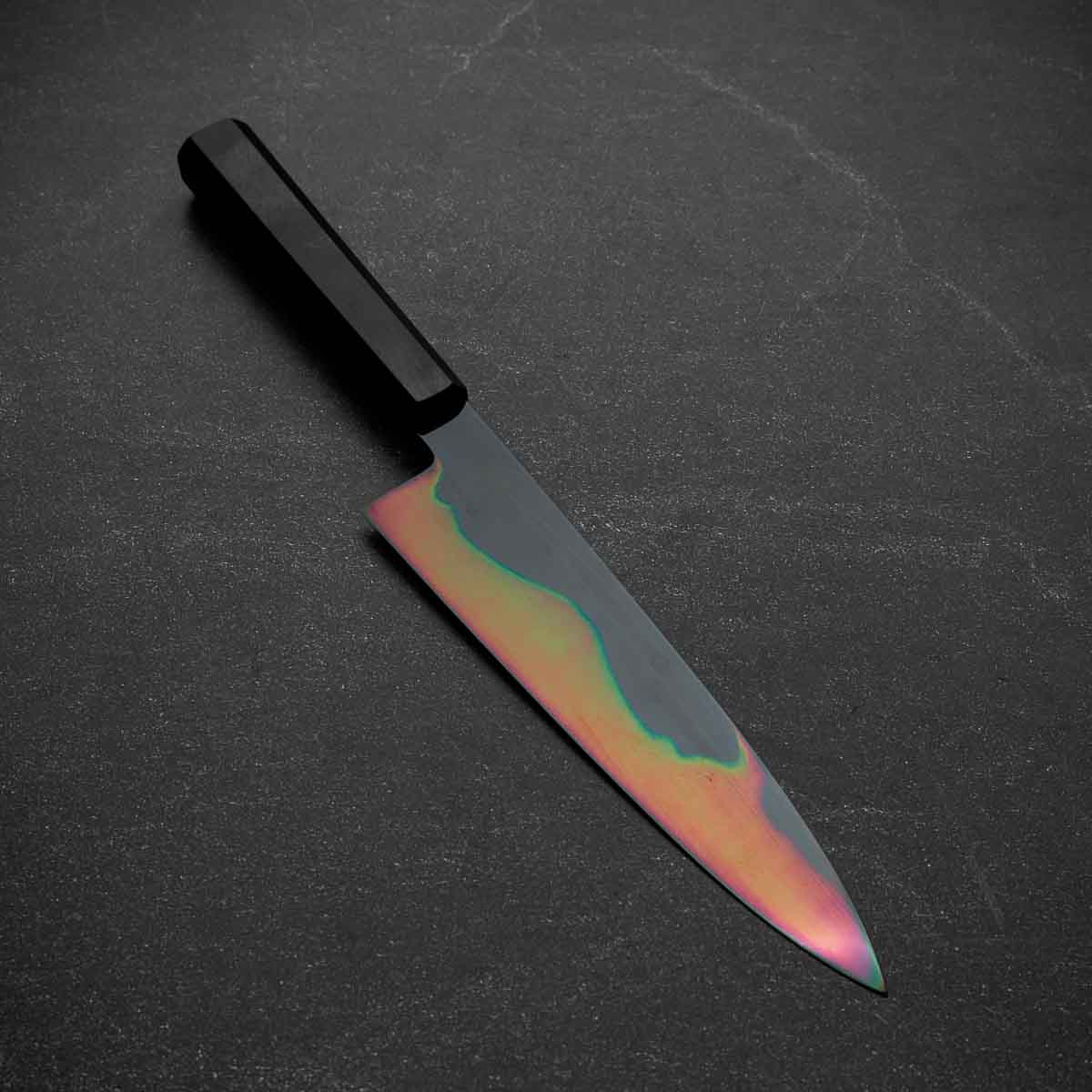 Yoshikazu Ikeda White 1 Honyaki Kachikaeshi Gyuto 210mm - Ebony
