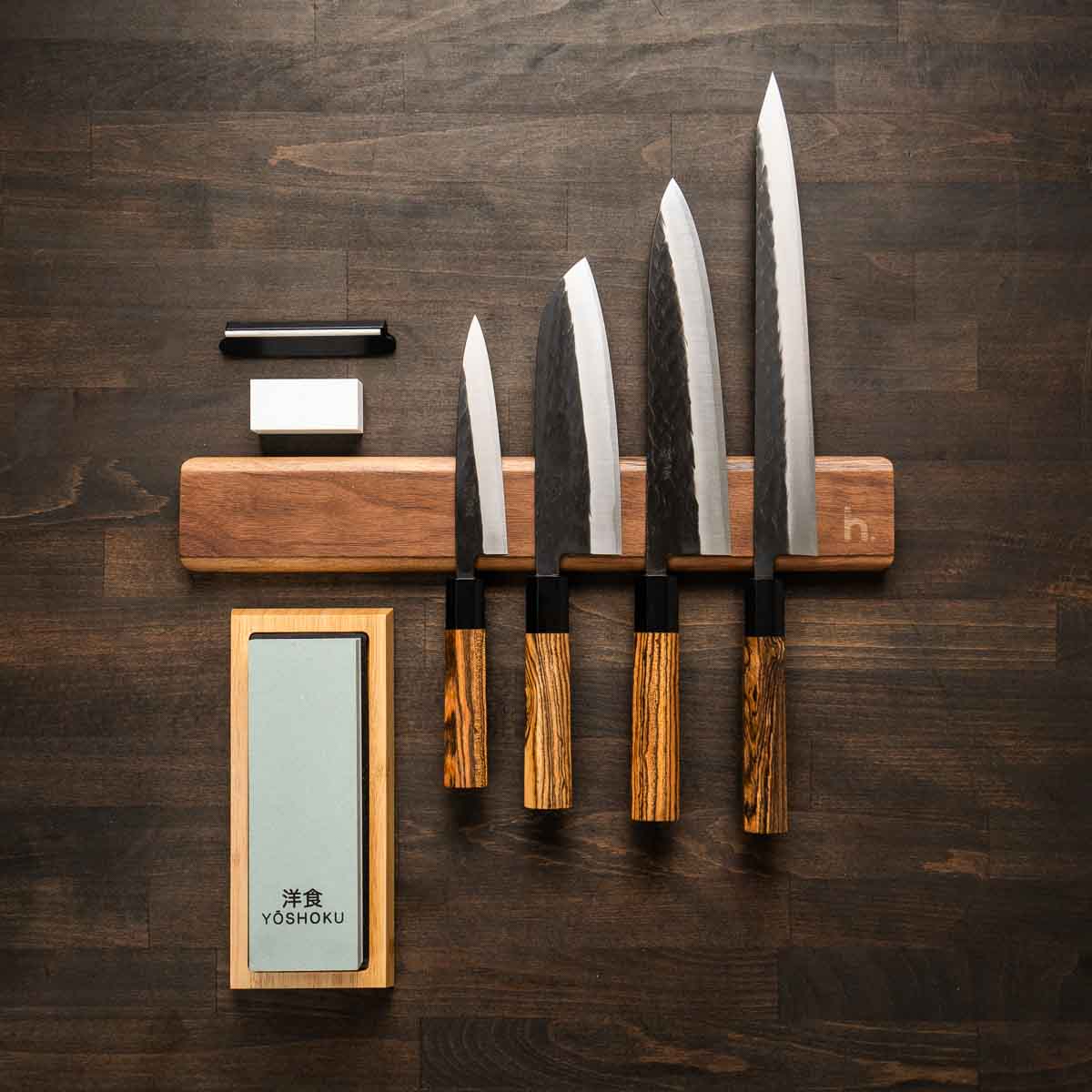 Tadafusa "Seido" SLD Tsuchime - 4 Knife Set with Magnetic Strip