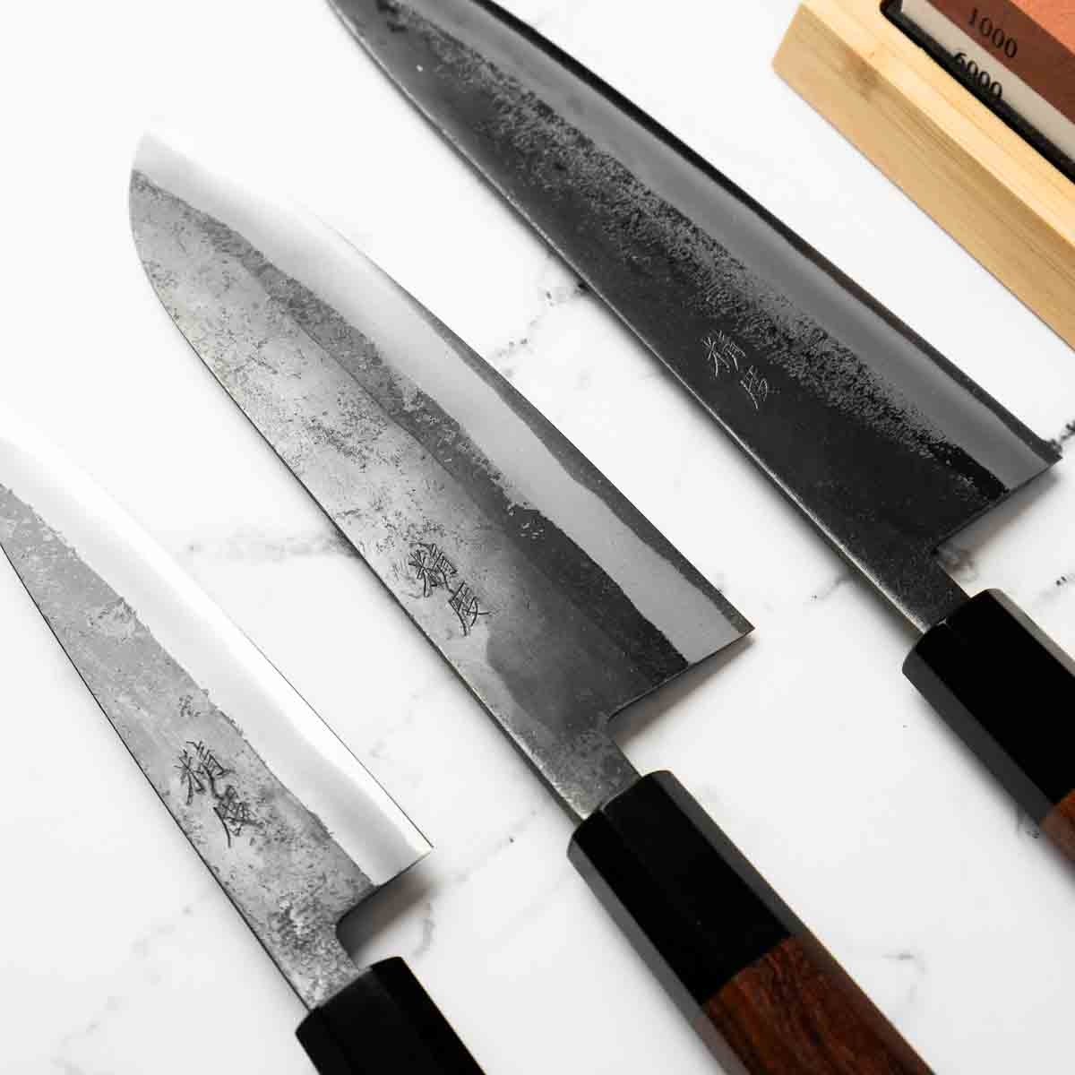 Seido x Tadafusa White 2 Kurouchi - 3 Knife Set