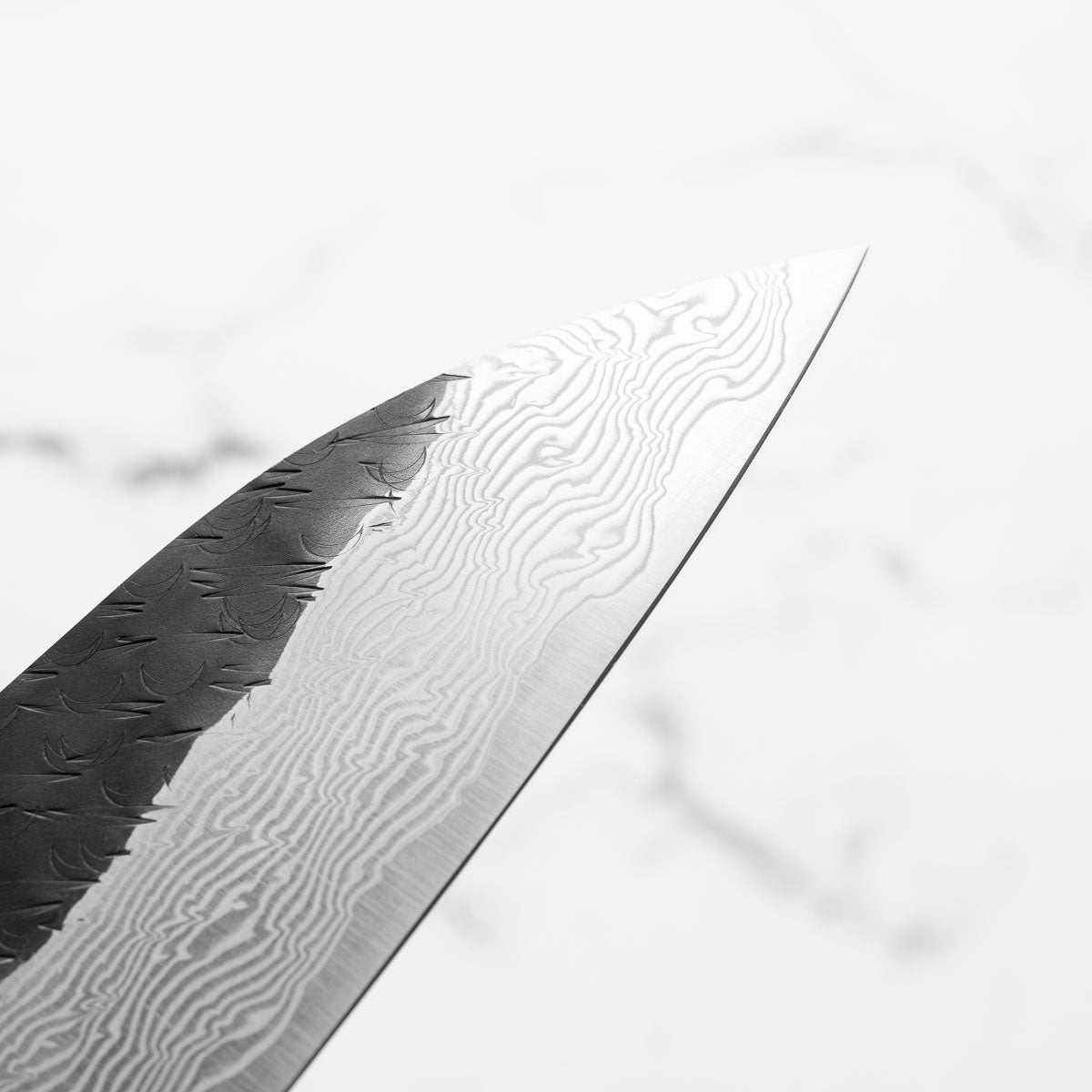 Nigara Hamono SGSTRIX Kurouchi Damascus Gyuto 240mm - Mono Ebony