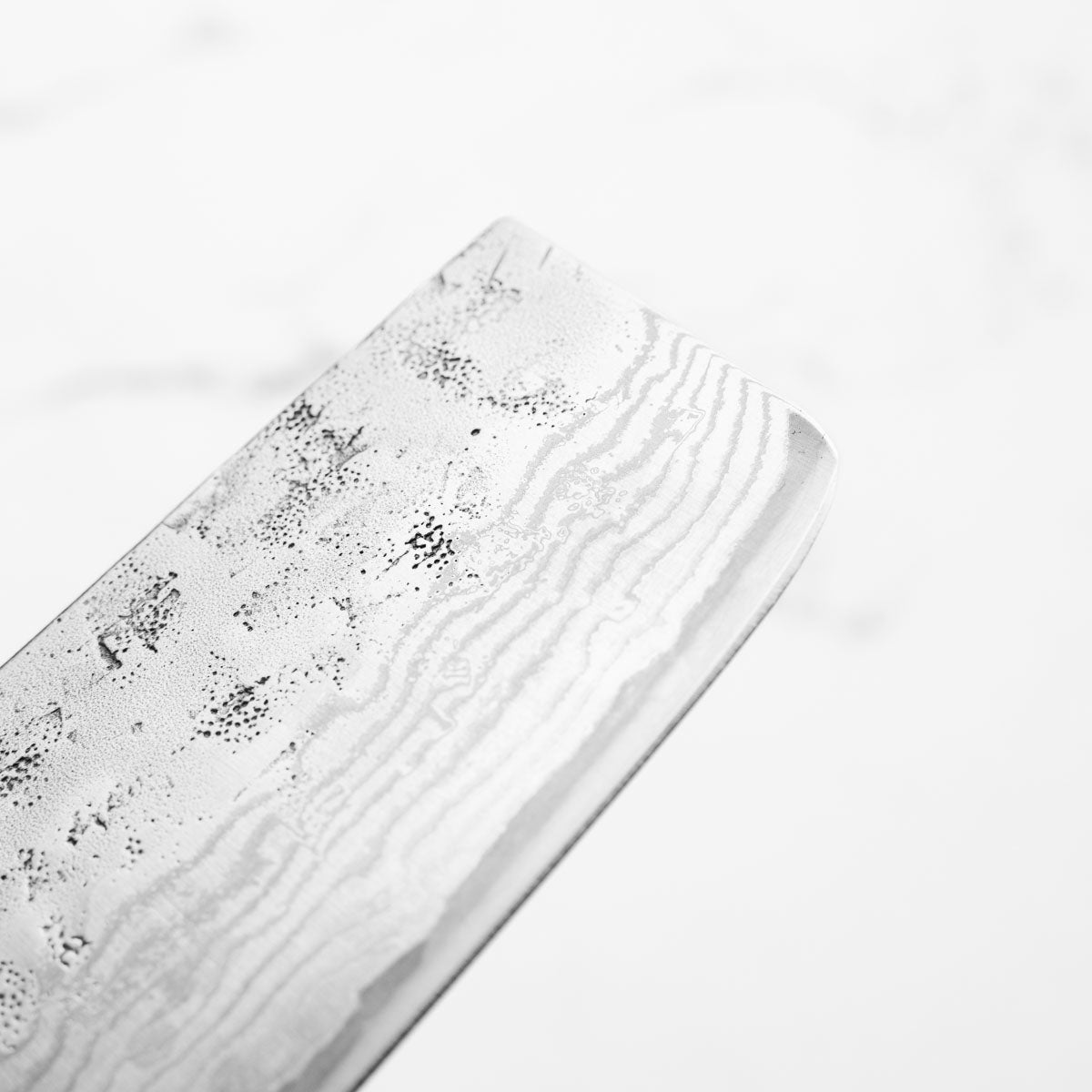 Tsunehisa Swedish Stainless Washiji Damascus Nakiri - Mono Ebony