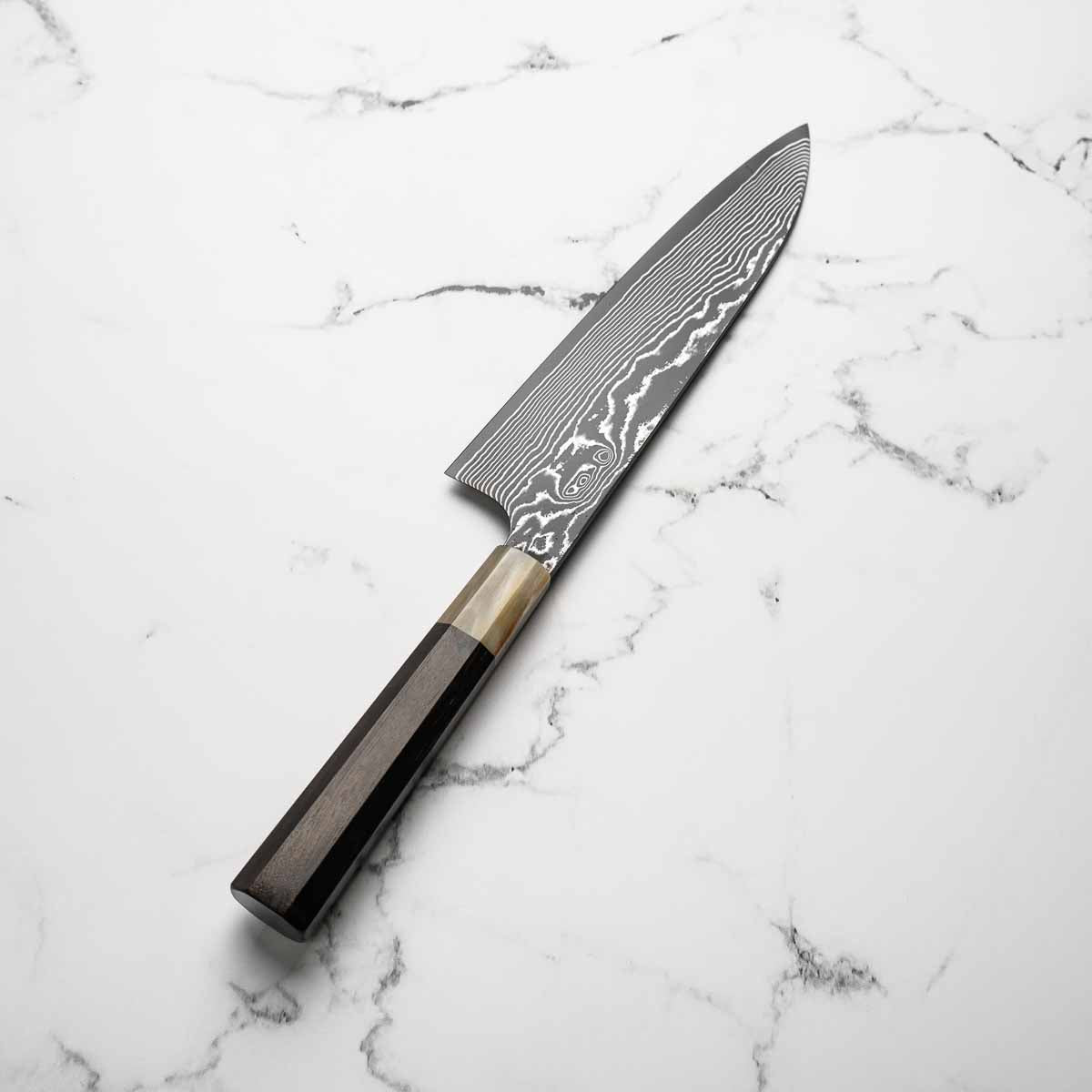 Nigara Hamono "Anmon" SG2 Damascus Gyuto 210mm