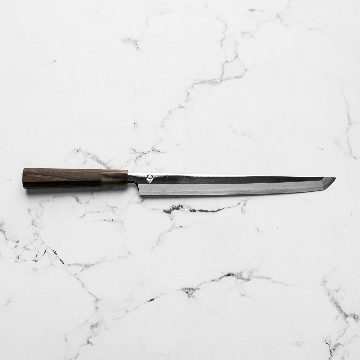 Sakai Kikumori "Choyo" Ginsan Sakimaru Takohiki 270mm - Persimmon