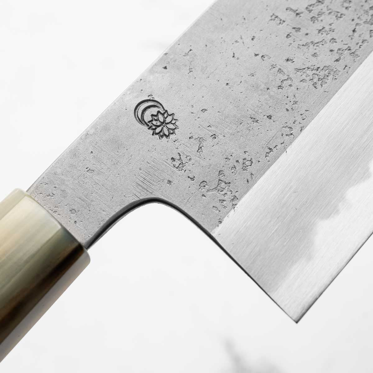 Sakai Kikumori "Kikuzuki Rin" Nakiri 180mm - Persimmon