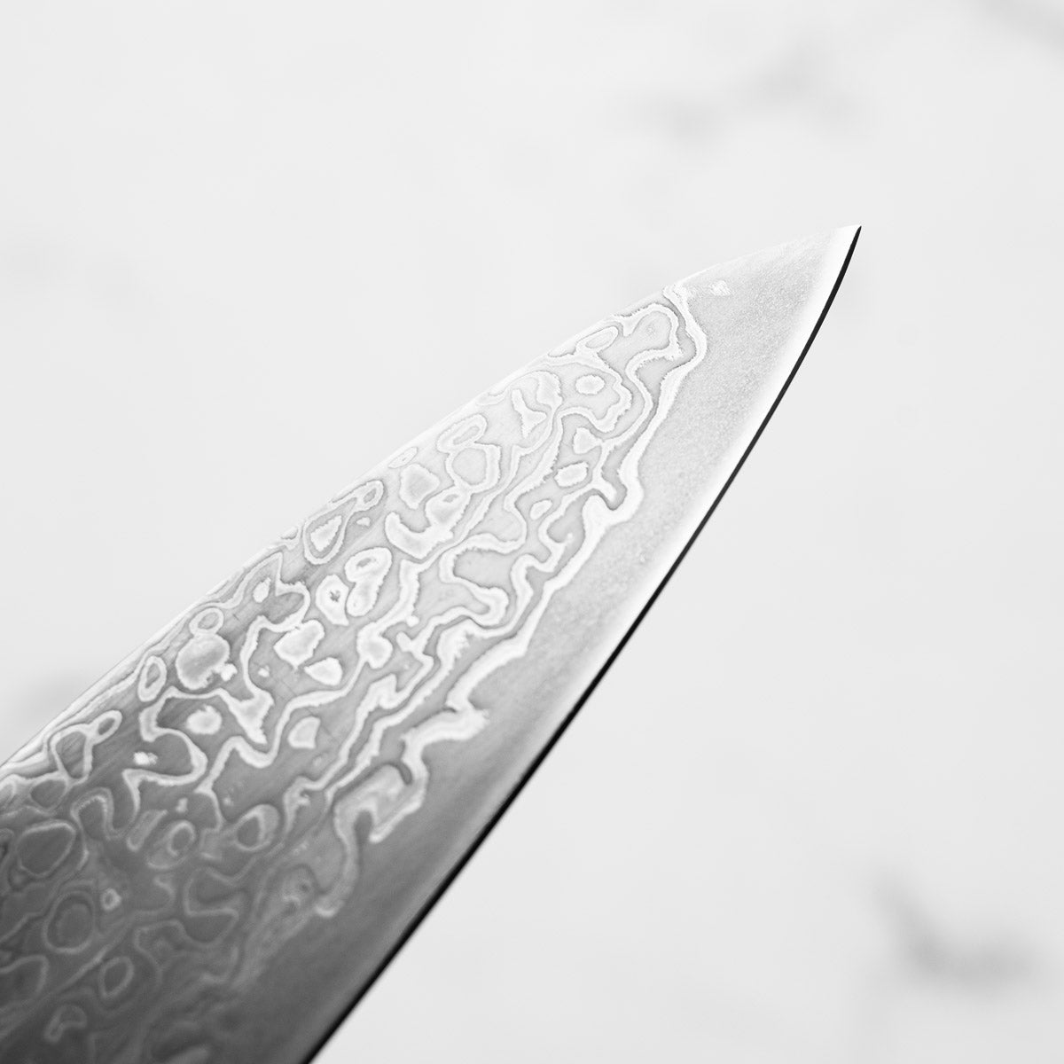 Hatsukokoro Hikari SLD Damascus Kurozome Petty 130mm - Ebony