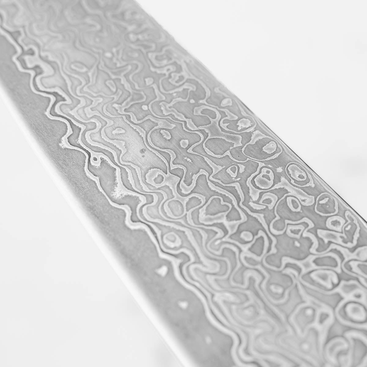 Hatsukokoro Hikari SLD Damascus Kurozome Petty 130mm - Bubinga