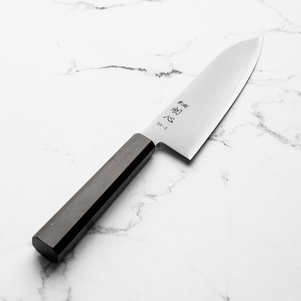 Hatsukokoro Hayabusa SG2 Santoku 165mm - Ebony