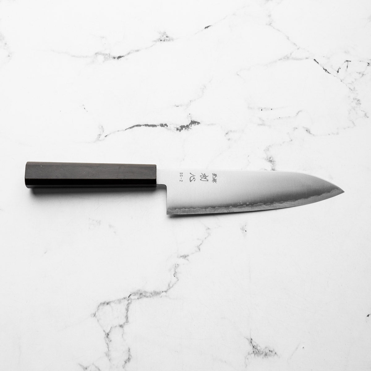 Hatsukokoro Hayabusa SG2 Santoku 165mm - Ebony