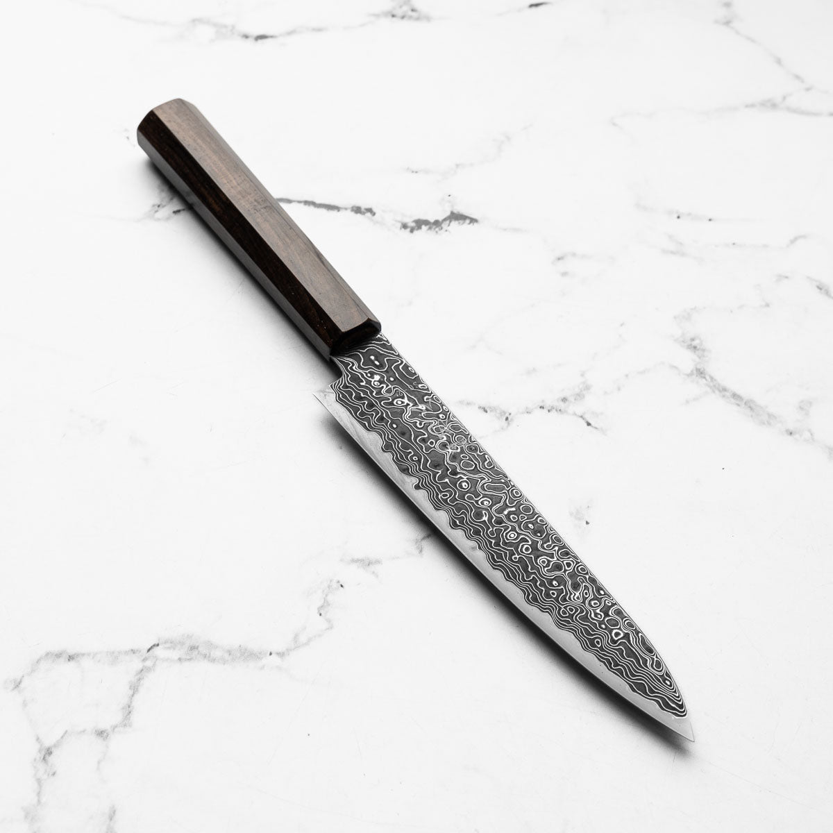 Hatsukokoro Ryuhyo SG2 Damascus Petty 150mm - Ebony