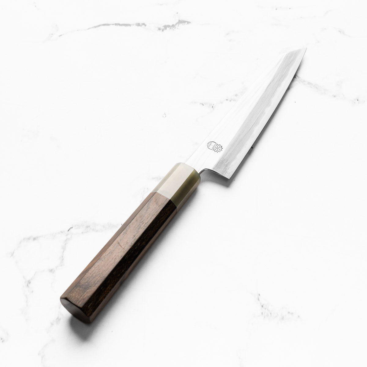 Sakai Kikumori "Choyo" Blue 1 Kiritsuke Petty 135mm - Persimmon