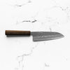 Tsunehisa White 2 Stainless Clad Tsuchime Santoku 165mm - Mono Bubinga
