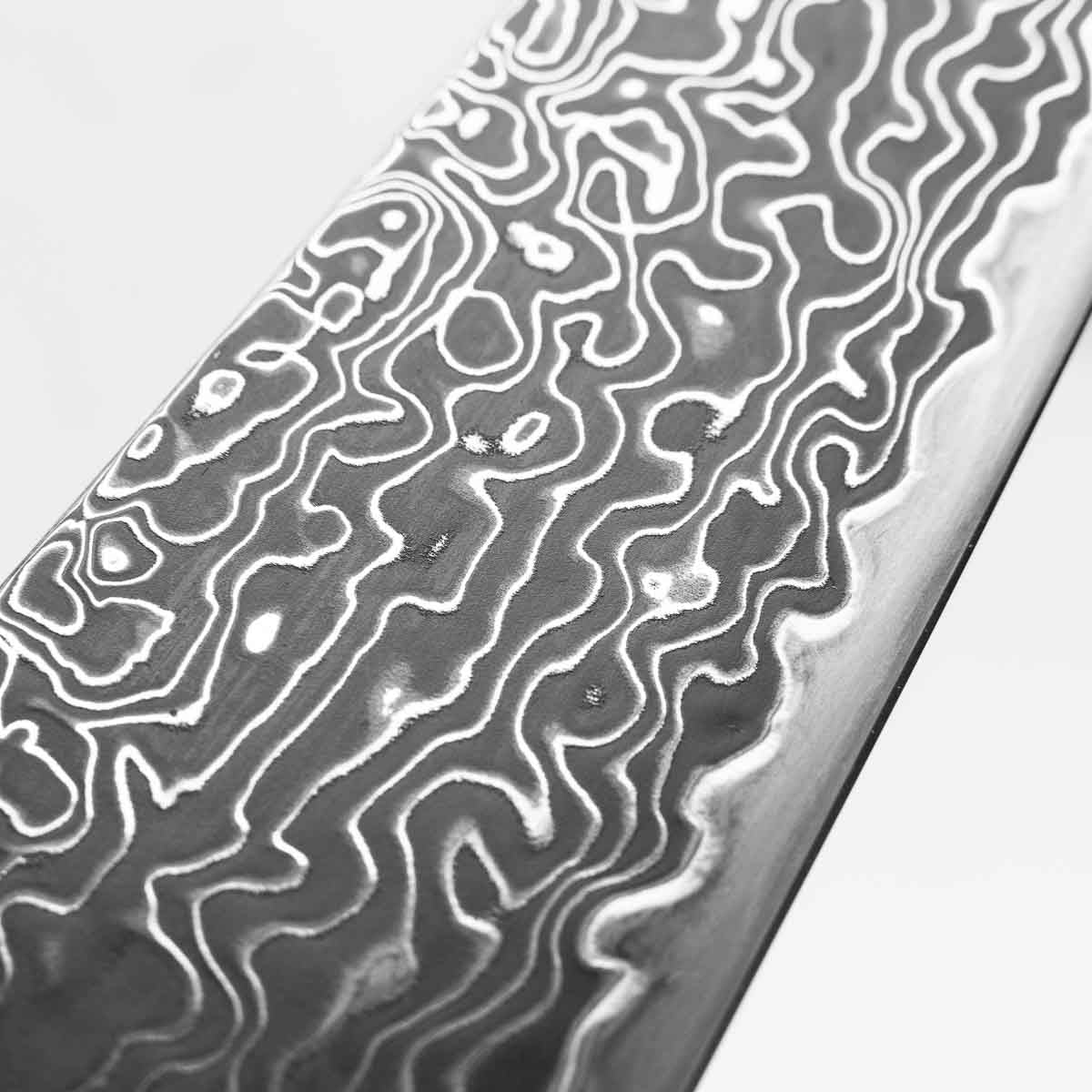 Hatsukokoro Ryuhyo Kurozome SG2 Damascus Gyuto 210mm -  Ebony