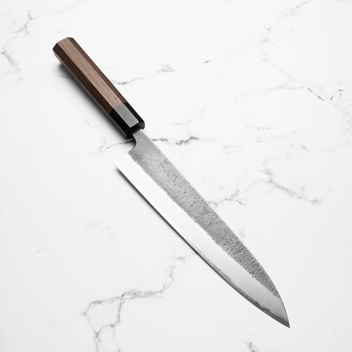 Wakui White 2 Stainless Clad Nashiji Gyuto 240mm