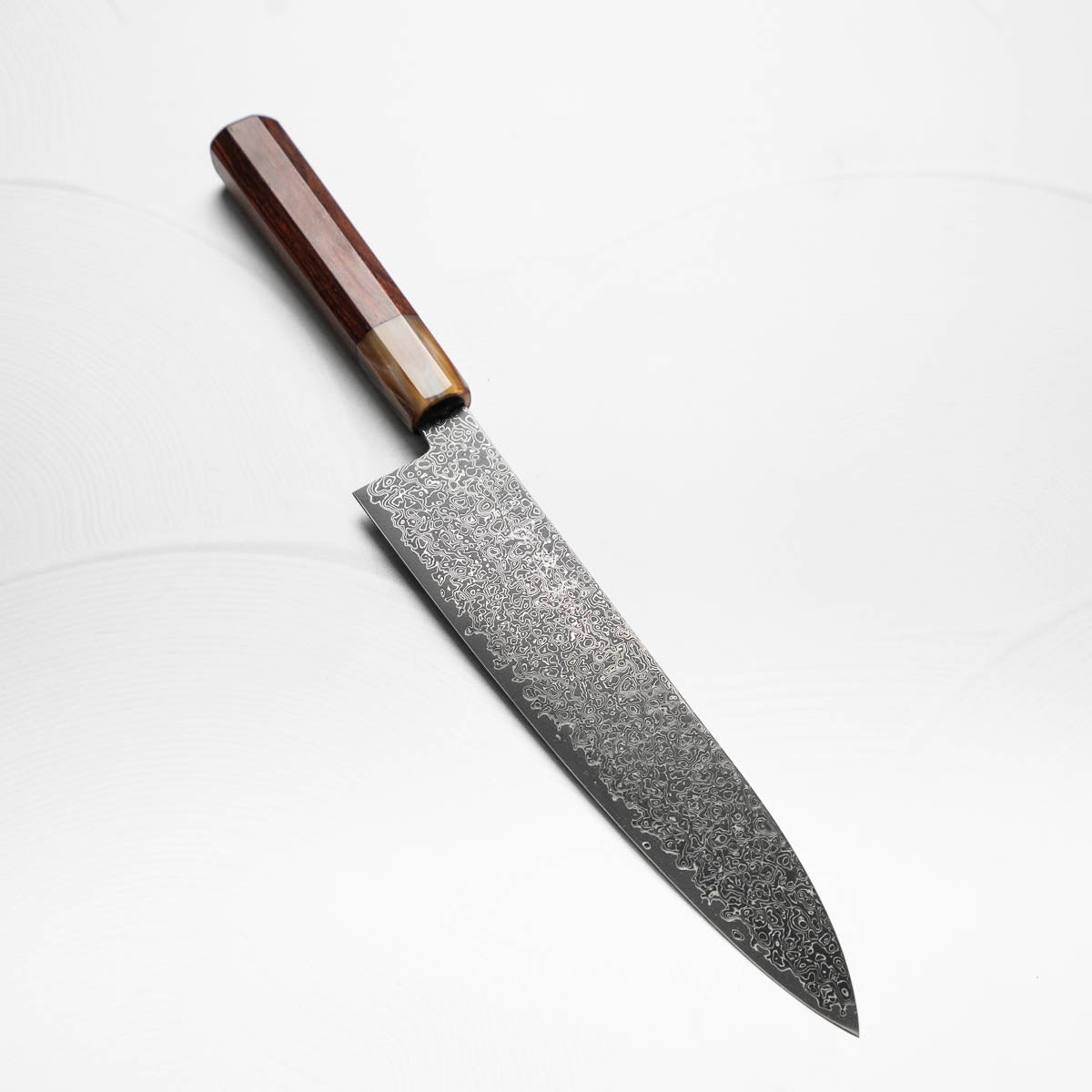 Hatsukokoro Saihyo SG2 Black Damascus Gyuto 210 - Snakewood