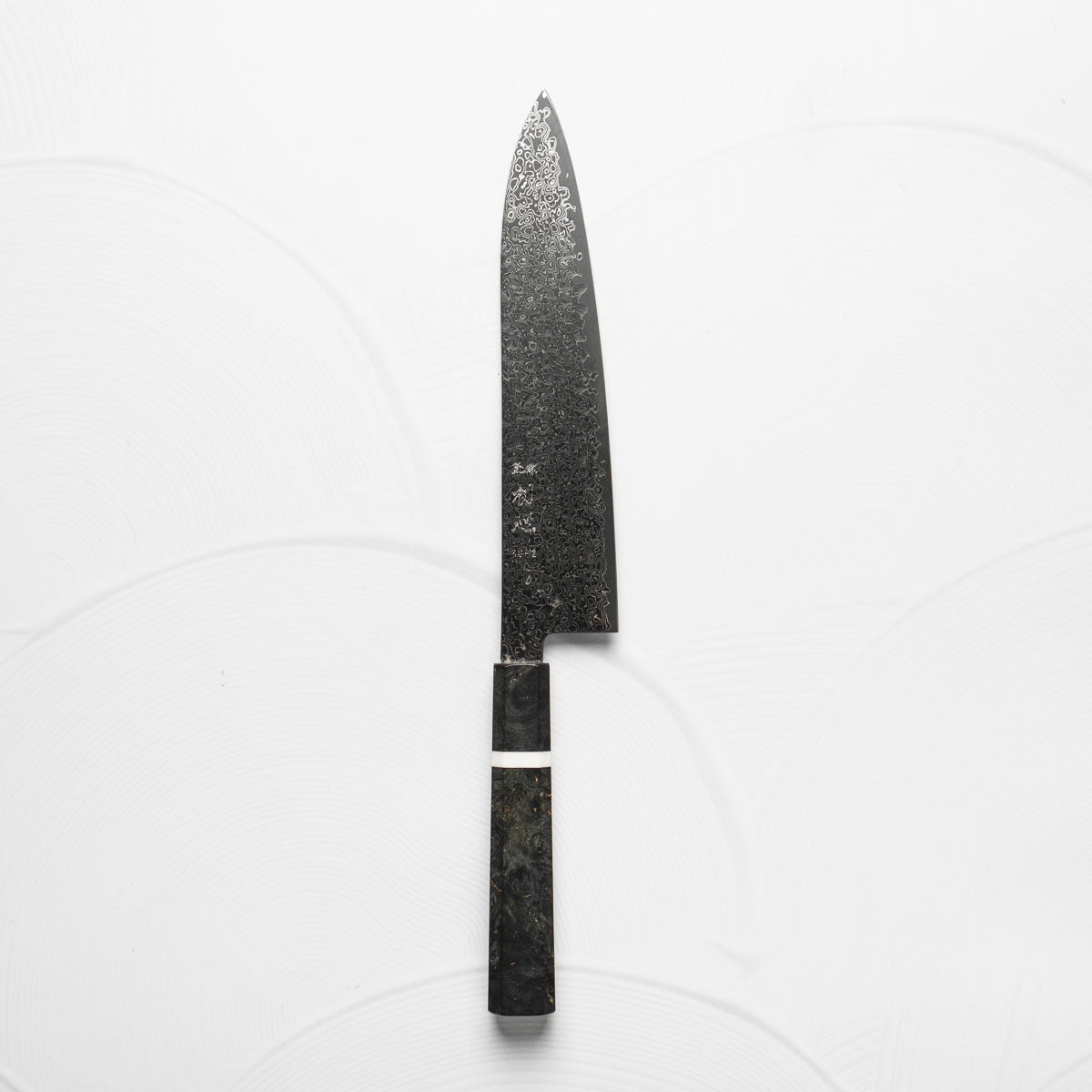 Hatsukokoro Saihyo SG2 Black Damascus Gyuto 210 - Maple Preorder