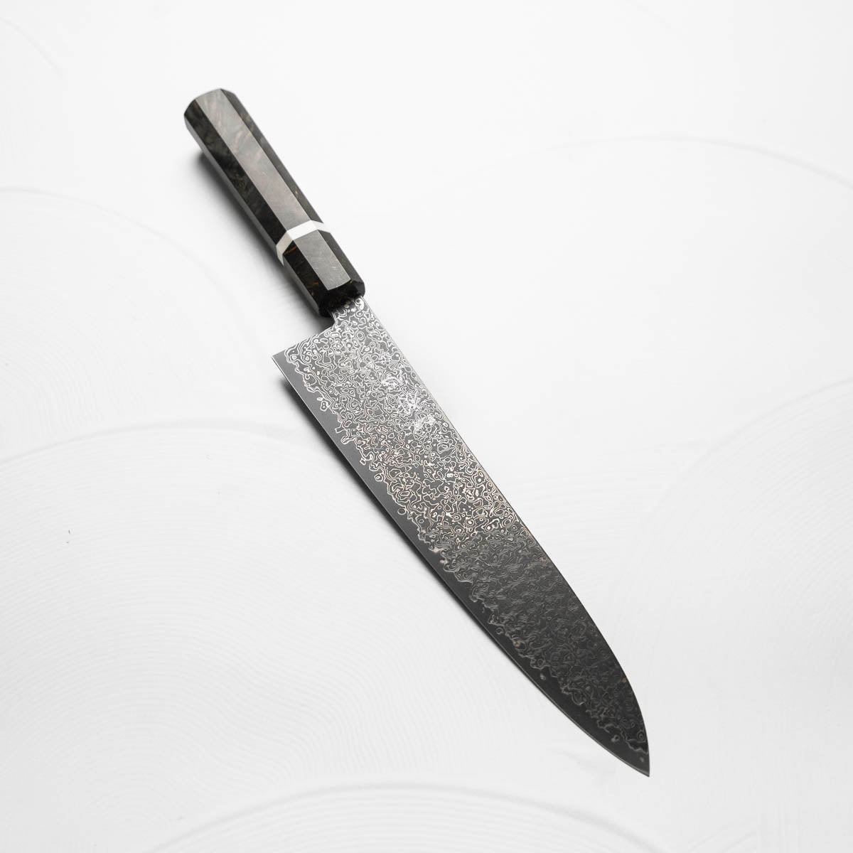 Hatsukokoro Saihyo SG2 Black Damascus Gyuto 240 - Maple Preorder