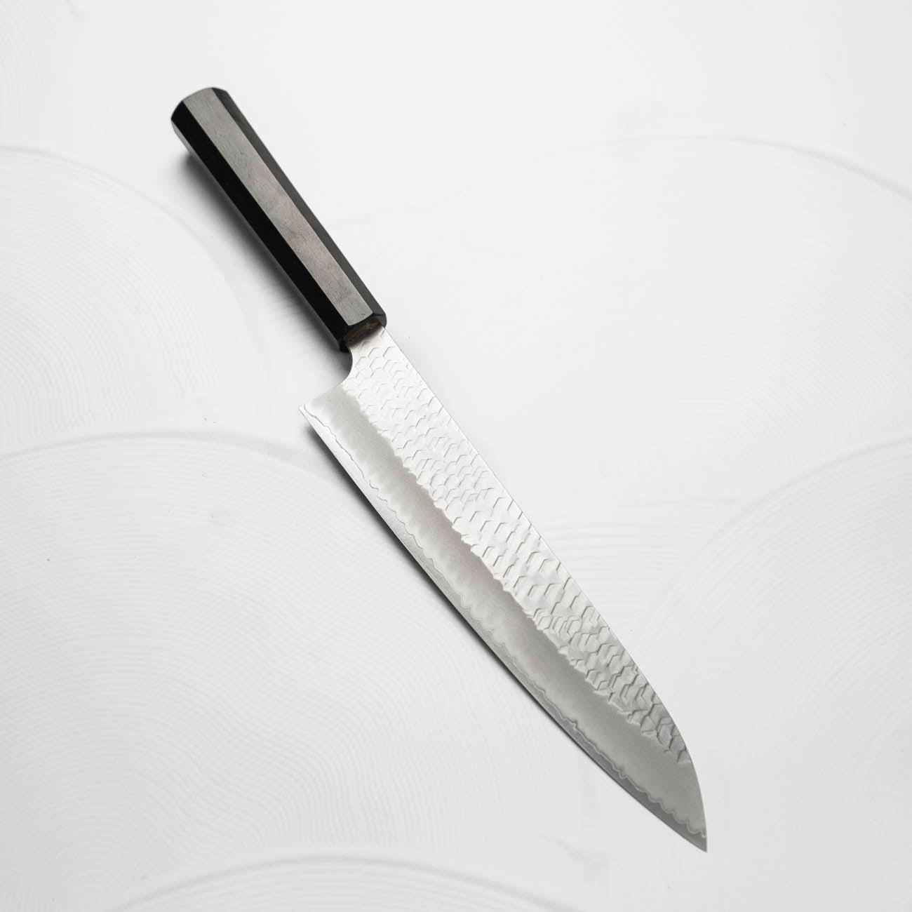 Nigara Hamono SG2 Migaki Tsuchime Gyuto 240mm - Ebony