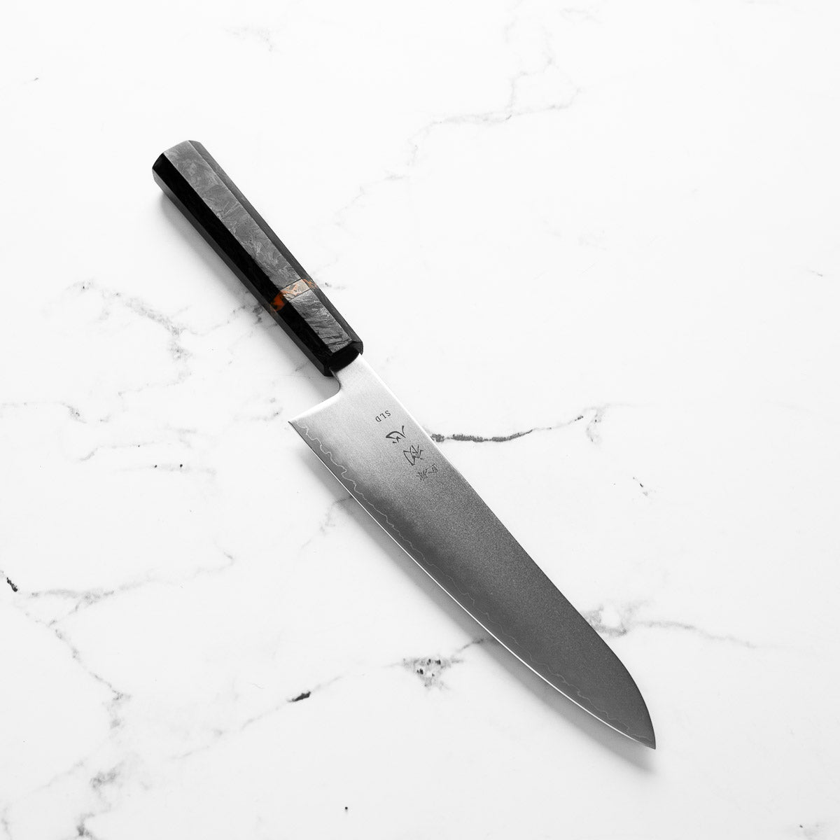 Hatsukokoro Hikari SLD 3 Layer Gyuto 195mm - Carbon Fiber