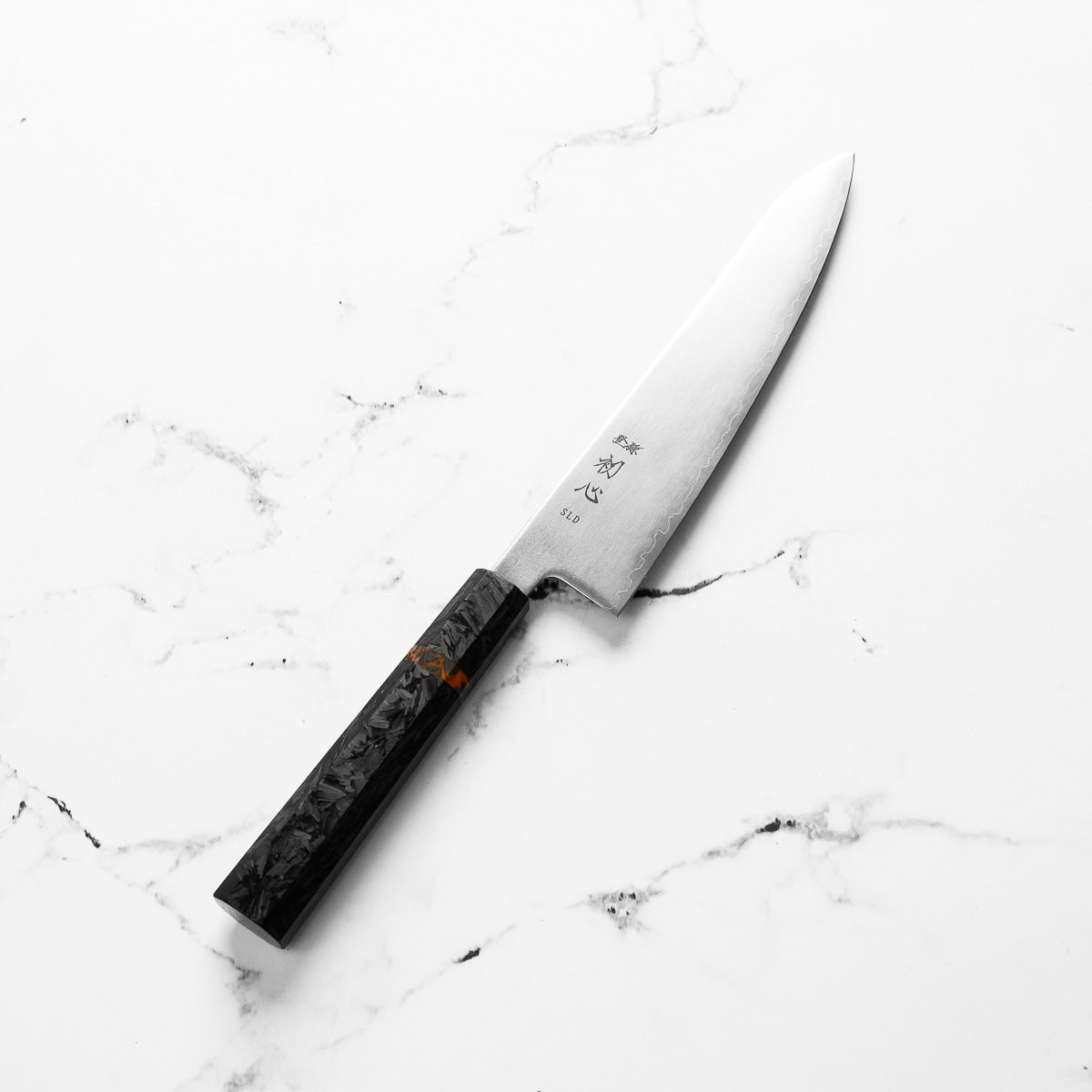 Hatsukokoro Hikari SLD 3 Layer Gyuto 195mm - Carbon Fiber