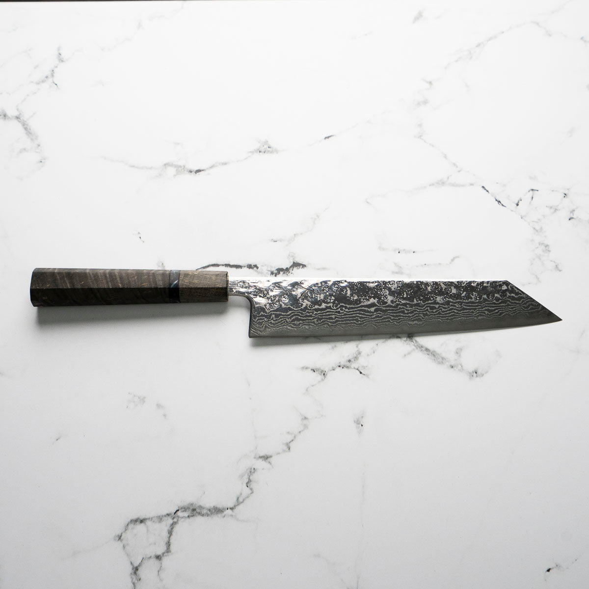 Tsunehisa 440C Damascus Tsuchime Kiritsuke 210mm