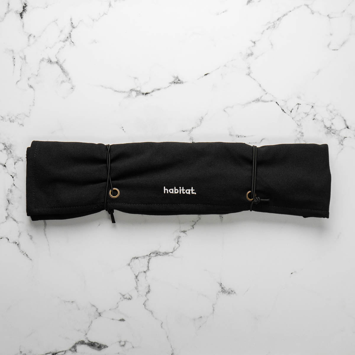 Habitat Canvas Knife Roll - 6 Slot - Black