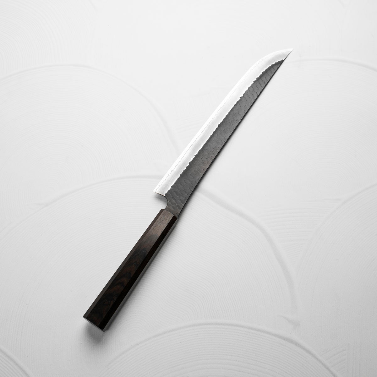 Nigara Hamono SG2 Kurouchi Tsuchime Sakimaru Sujihiki 270mm - Ebony