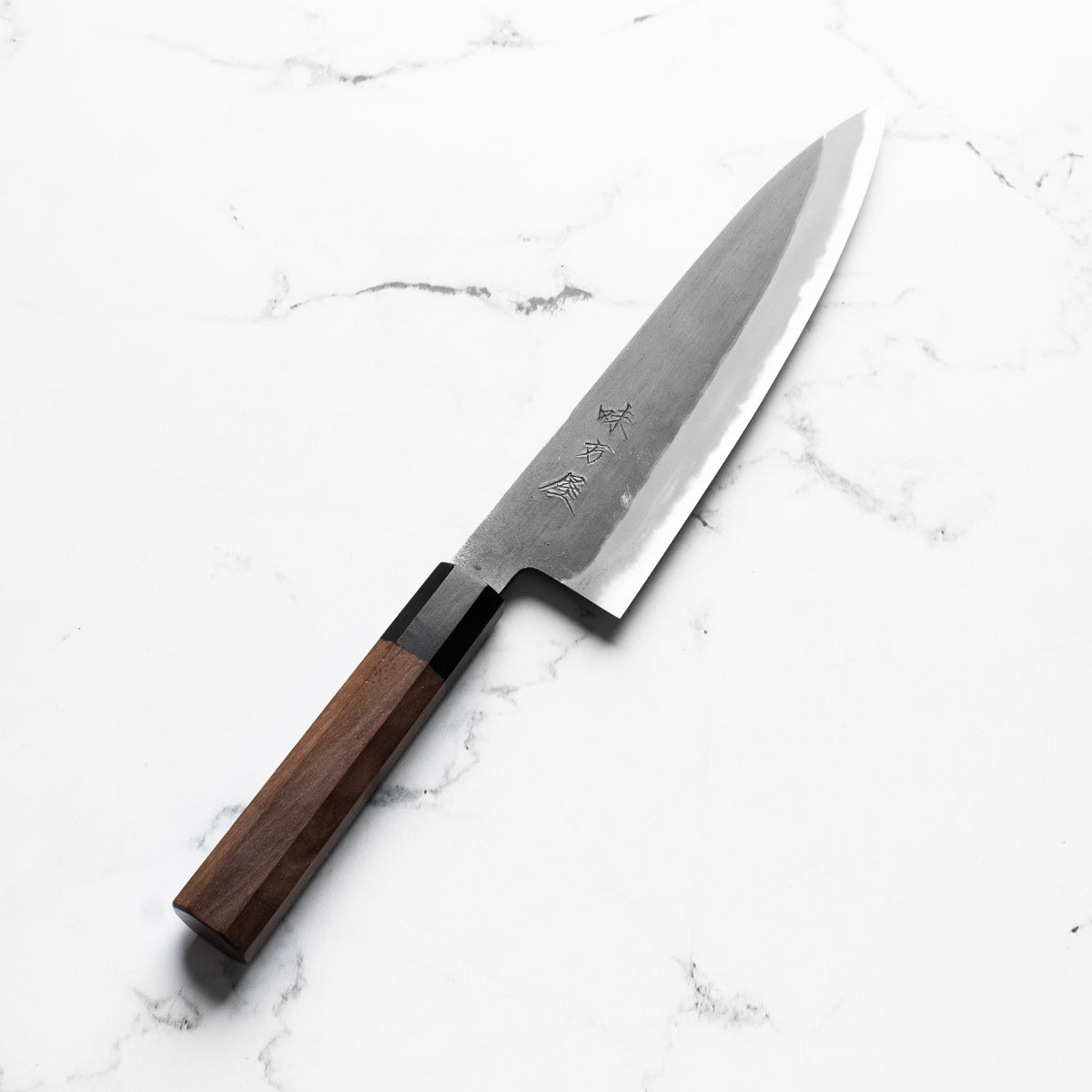 Mutsumi Hinoura Ajikataya White 2 Gyuto 210mm - Rosewood / Ebony Ferrule