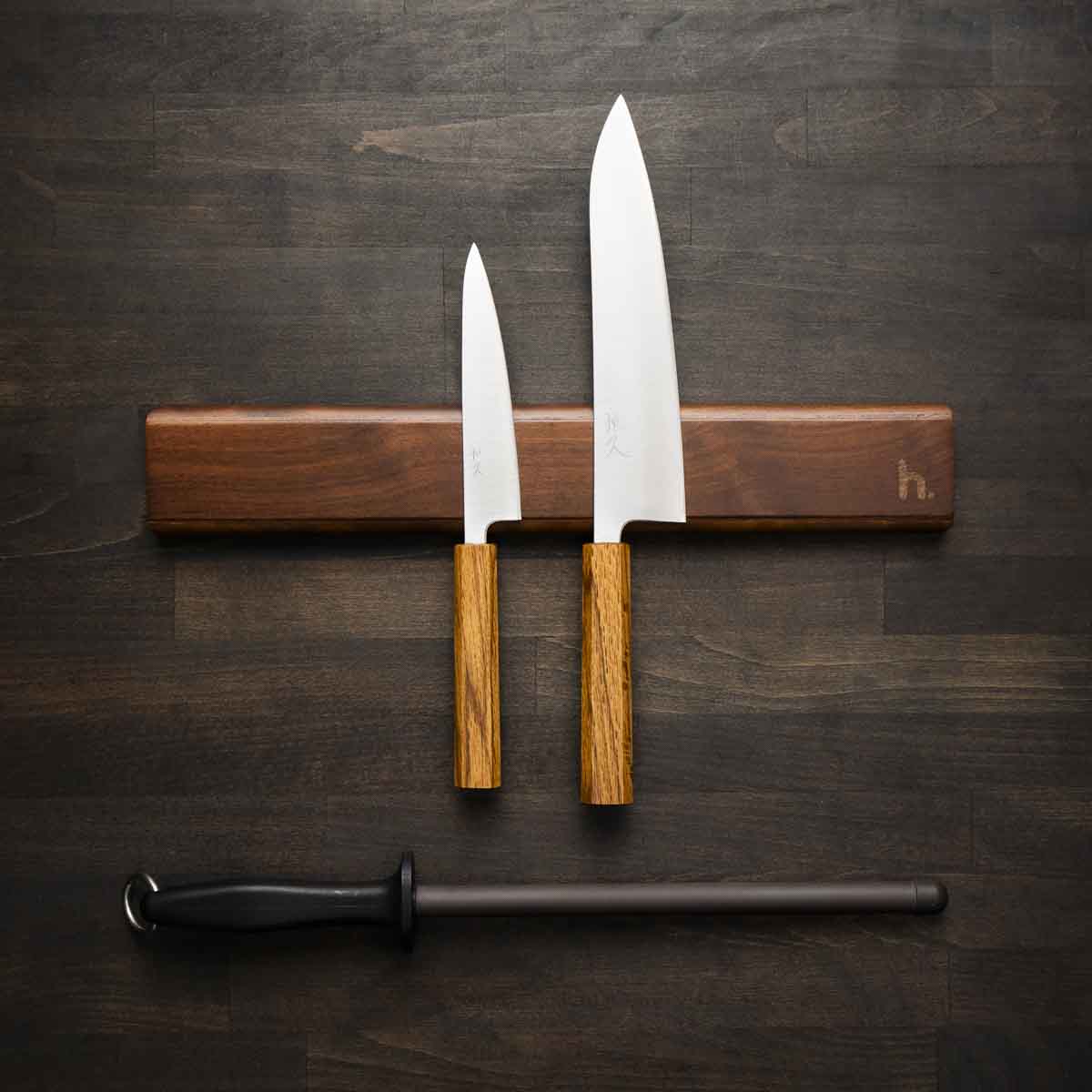 Tsunehisa Ginsan Migaki - 2 Knife Set With Magnetic Strip