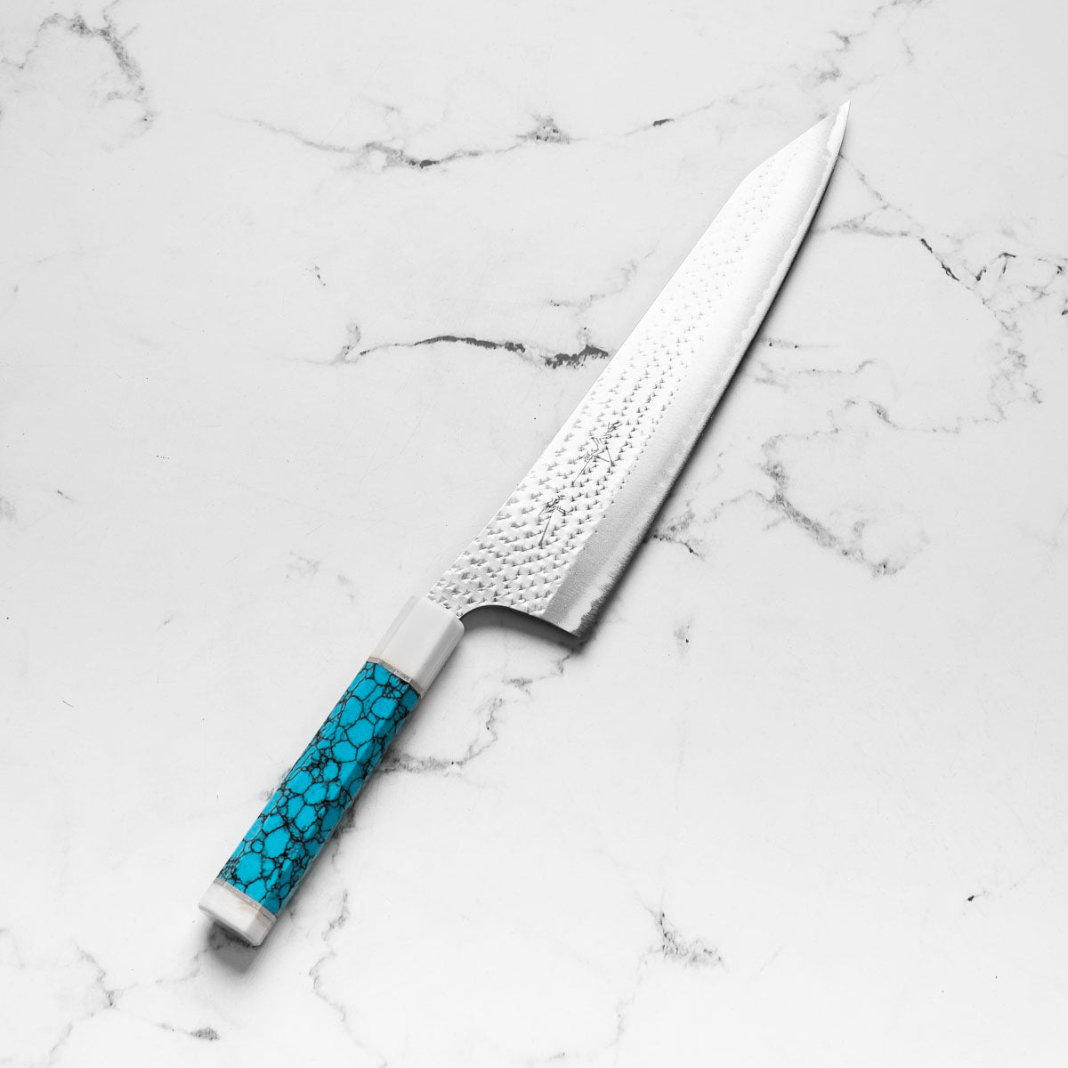 Yu Kurosaki AS Kokusen Ei Gyuto 270mm - Turquoise & White