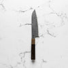 Seido VG10 Kurozome Nickel Damascus Santoku 180mm - Persimmon