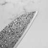 Seido VG10 Kurozome Nickel Damascus Santoku 180mm - Persimmon