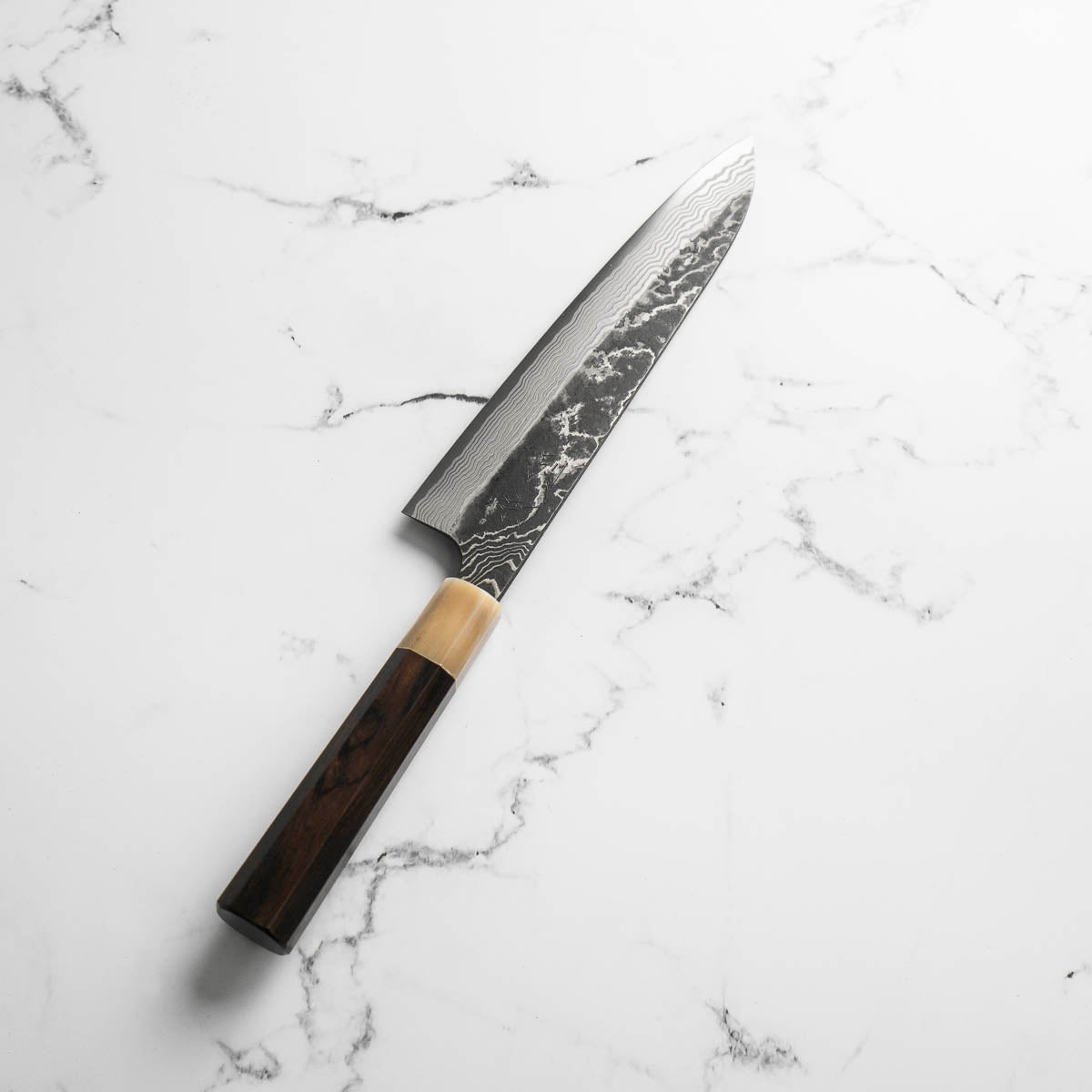 Hatsukokoro SLD Kurouchi Damascus Gyuto 240mm