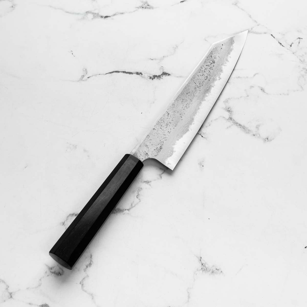 Hatsukokoro Ryusui (Unbranded) Blue 2 Damascus Kiritsuke Gyuto 240mm - Ebony